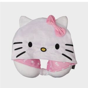 Hello Kitty Plush White and Pink Travel Pillow